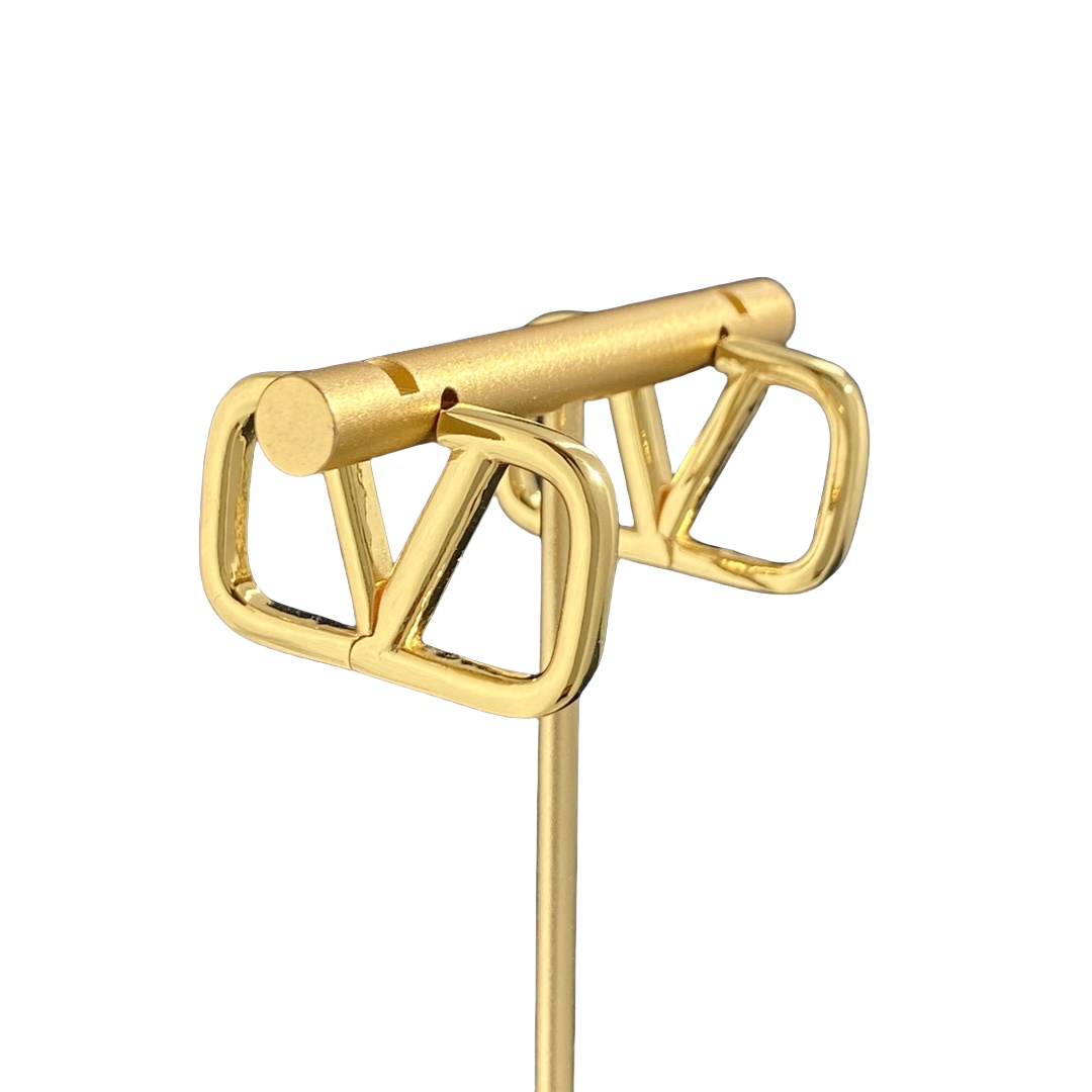 VTE051 Valentino Vlogo signature metal earrings - ccjewelryacc