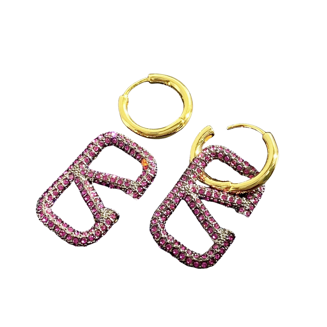 VTE047 valentino garavani vlogo signature earrings - ccjewelryacc