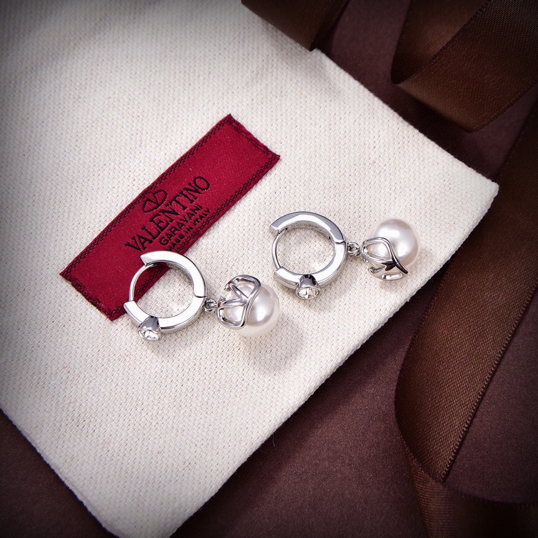 VTE068 valentino hoop earrings - ccjewelryacc