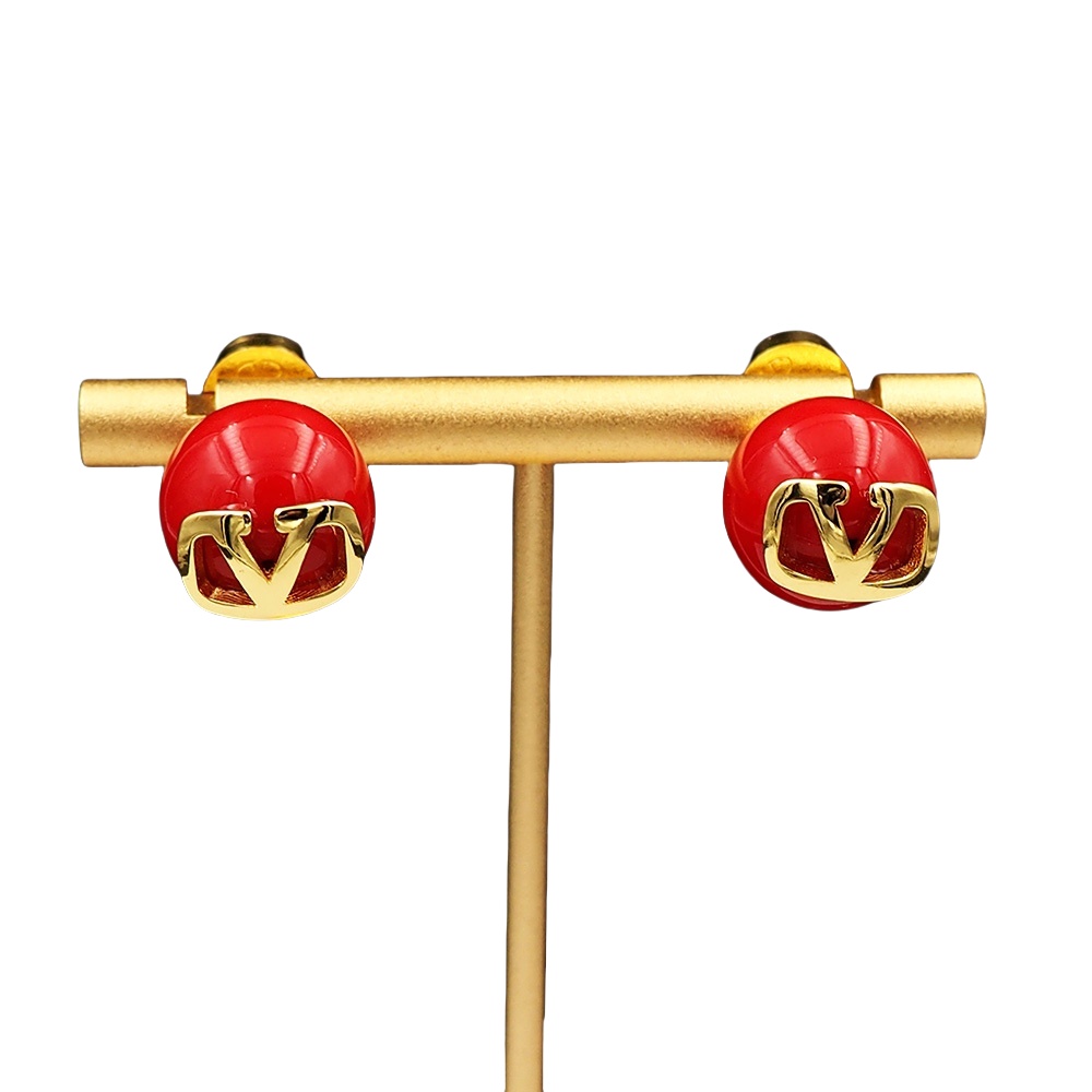 VTE083 Red valentino earrings - ccjewelryacc