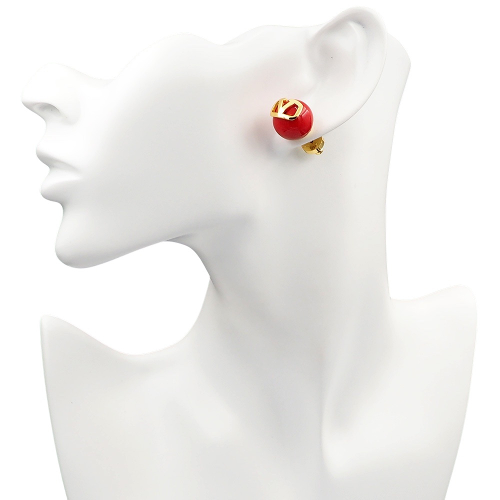 VTE083 Red valentino earrings - ccjewelryacc