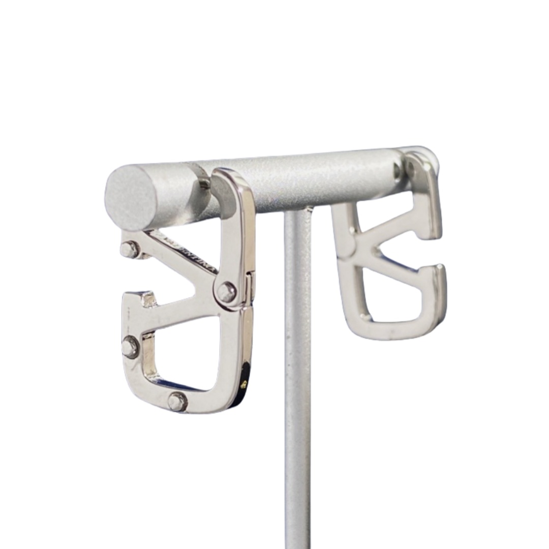 VTE066 vlogo signature metal earrings - ccjewelryacc