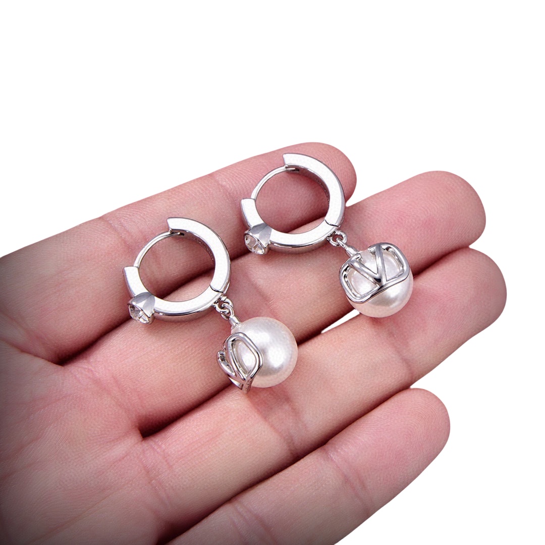 VTE068 valentino hoop earrings - ccjewelryacc