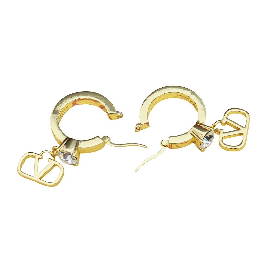 VTE068 valentino hoop earrings - ccjewelryacc
