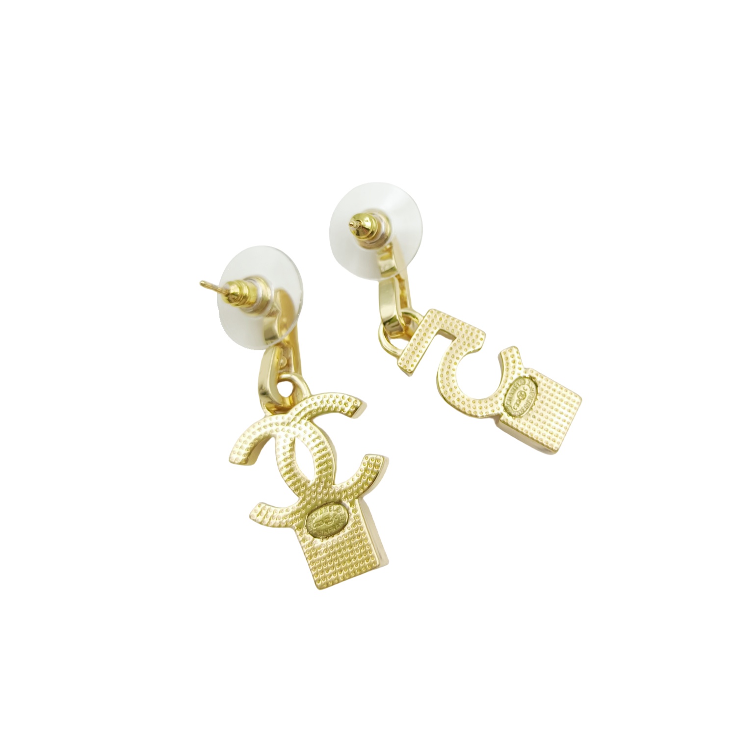 CCE249 Chanel No 5 earrings with crystal - ccjewelryacc