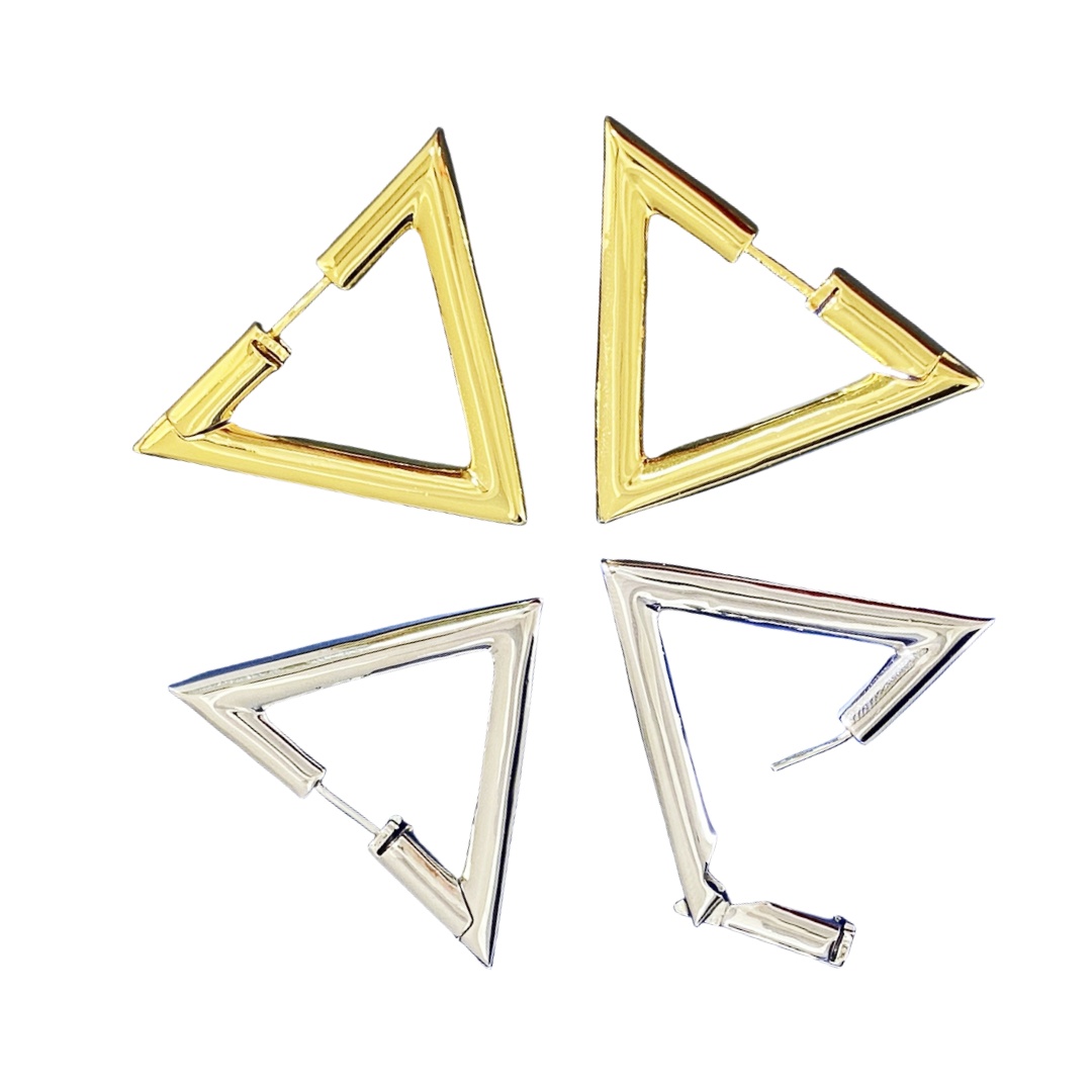 VTE101 VLogo hoop Earrings - ccjewelryacc