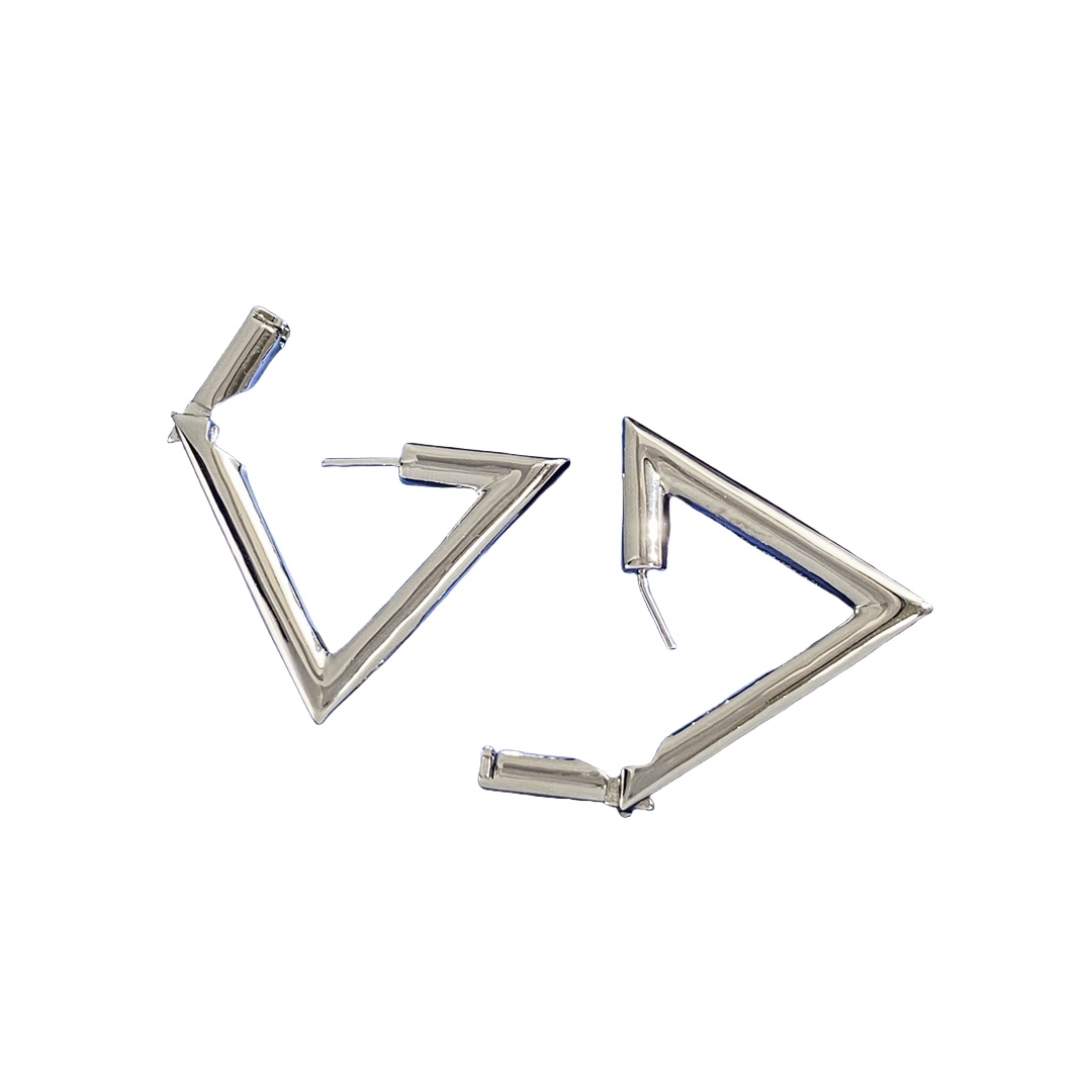 VTE101 VLogo hoop Earrings - ccjewelryacc