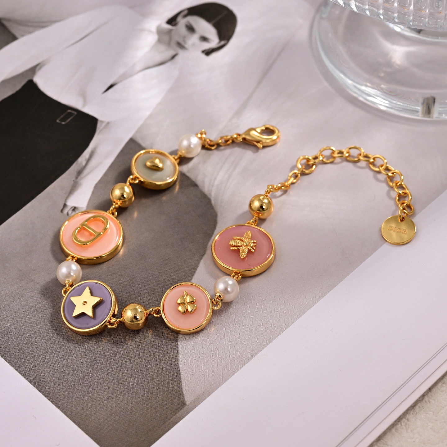 CDT001 Dior CD bee Tribales Earrings bracelet necklace set - ccjewelryacc