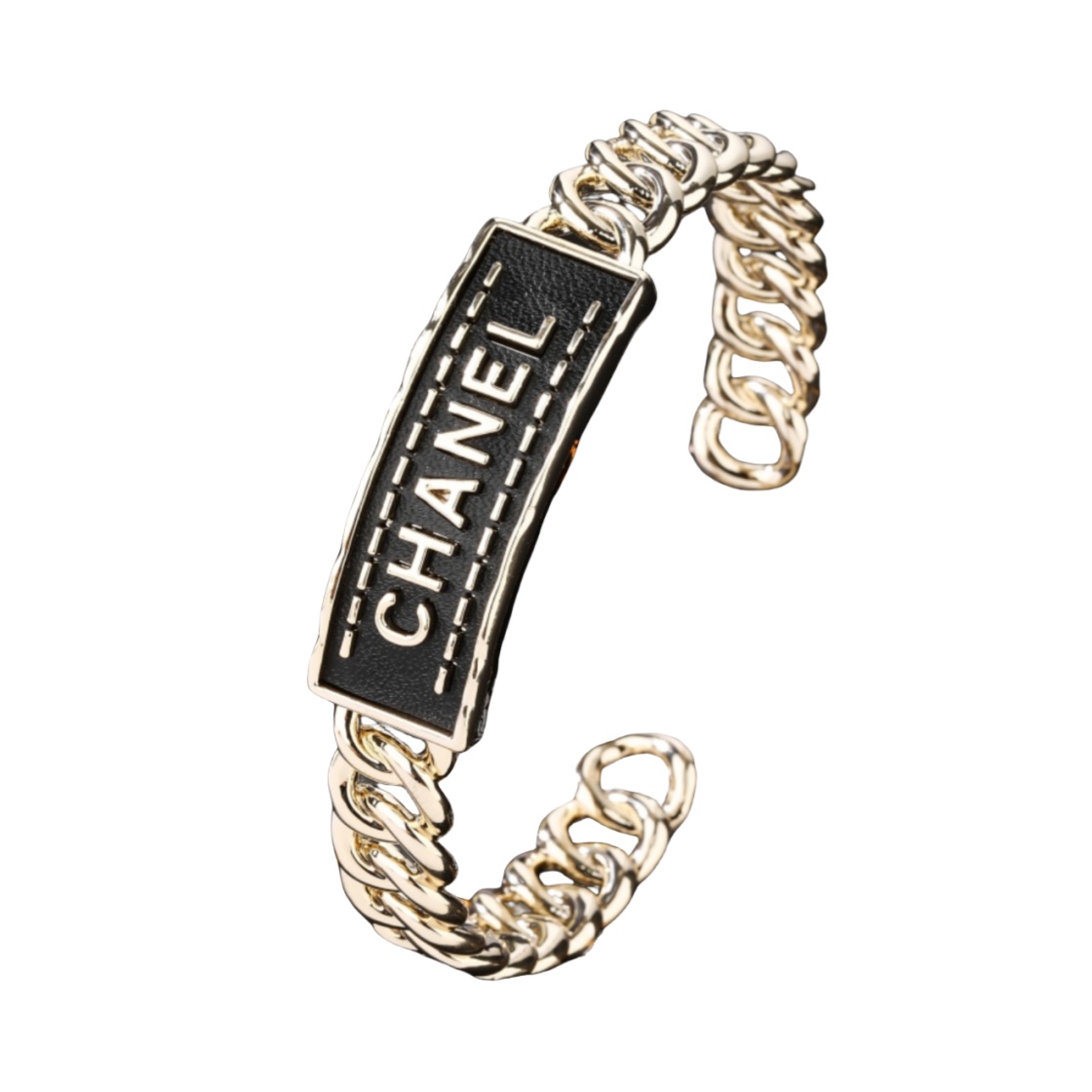CCS036 Metal Black CC bangle Bracelet - ccjewelryacc