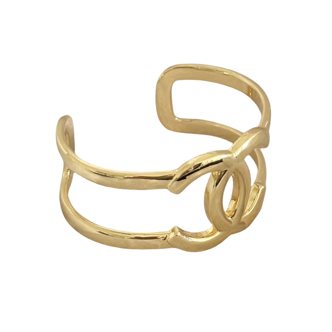 CCS107 Metal CC Bangle Bracelet - ccjewelryacc