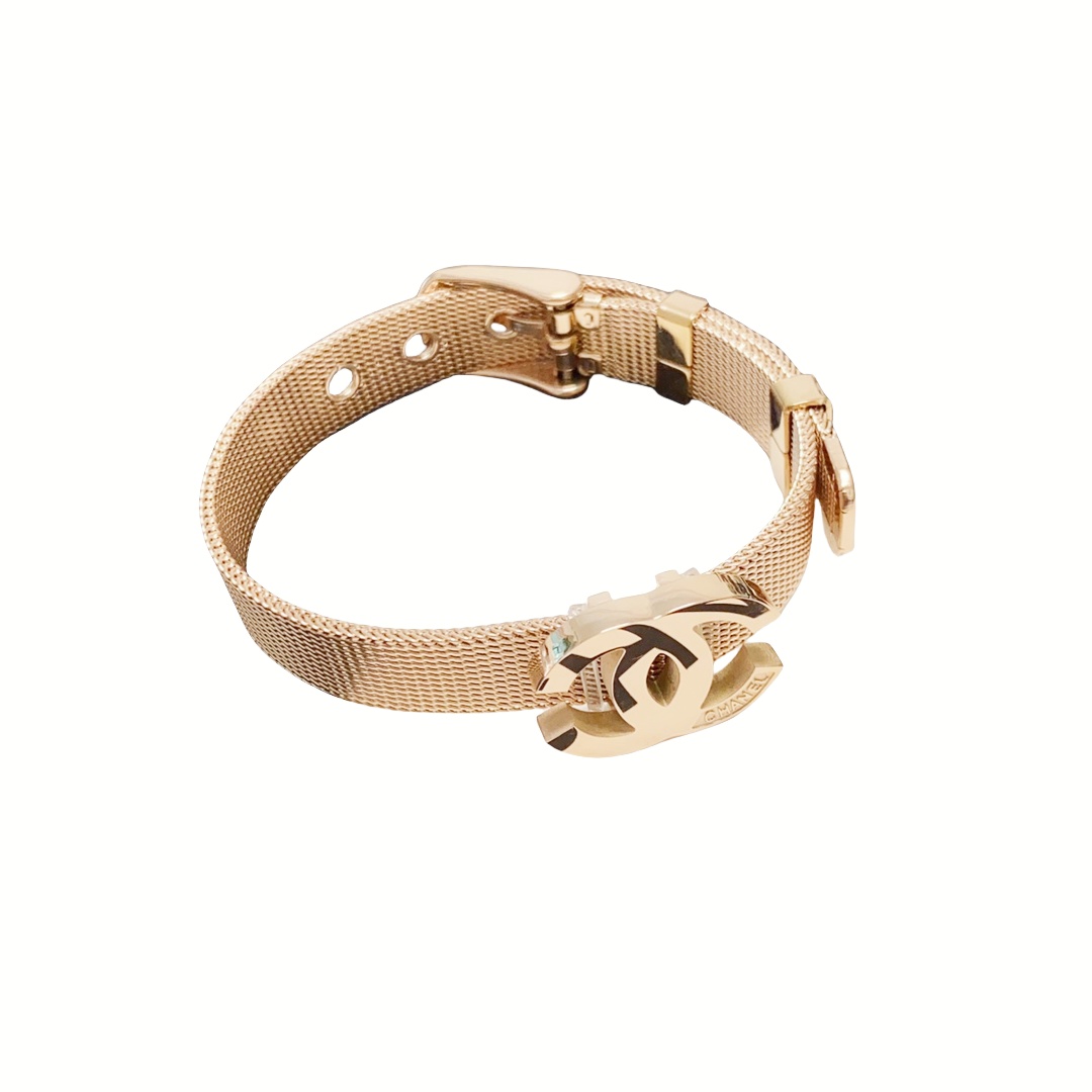 CCS056 Watch band Chain with CC logo Bracelet - ccjewelryacc