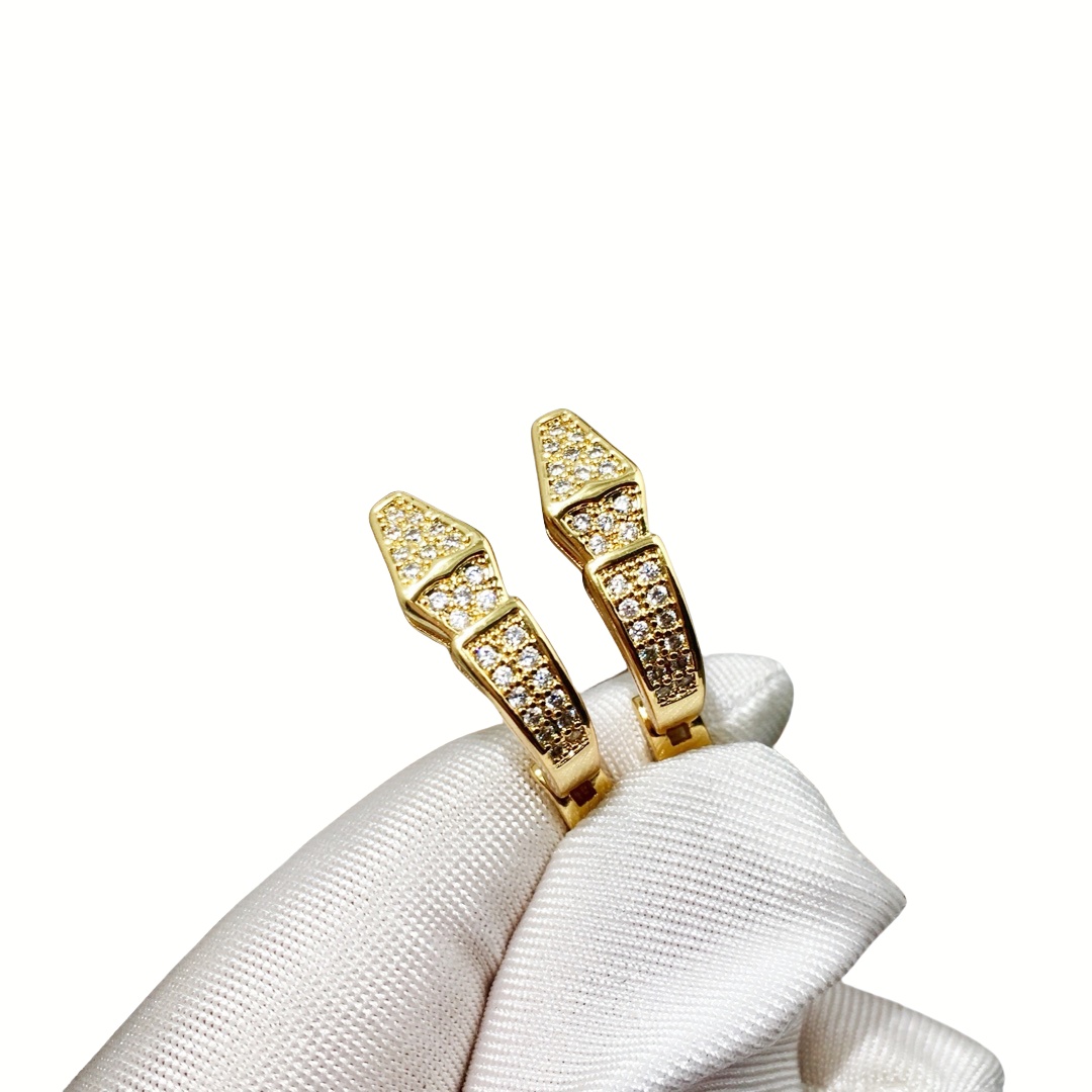 BGE006 Serpenti viper earrings Clip - ccjewelryacc