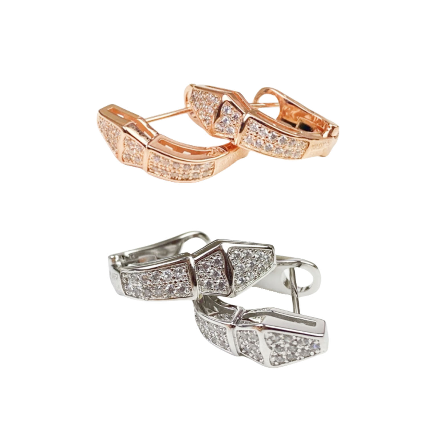 BGE006 Serpenti viper earrings Clip - ccjewelryacc