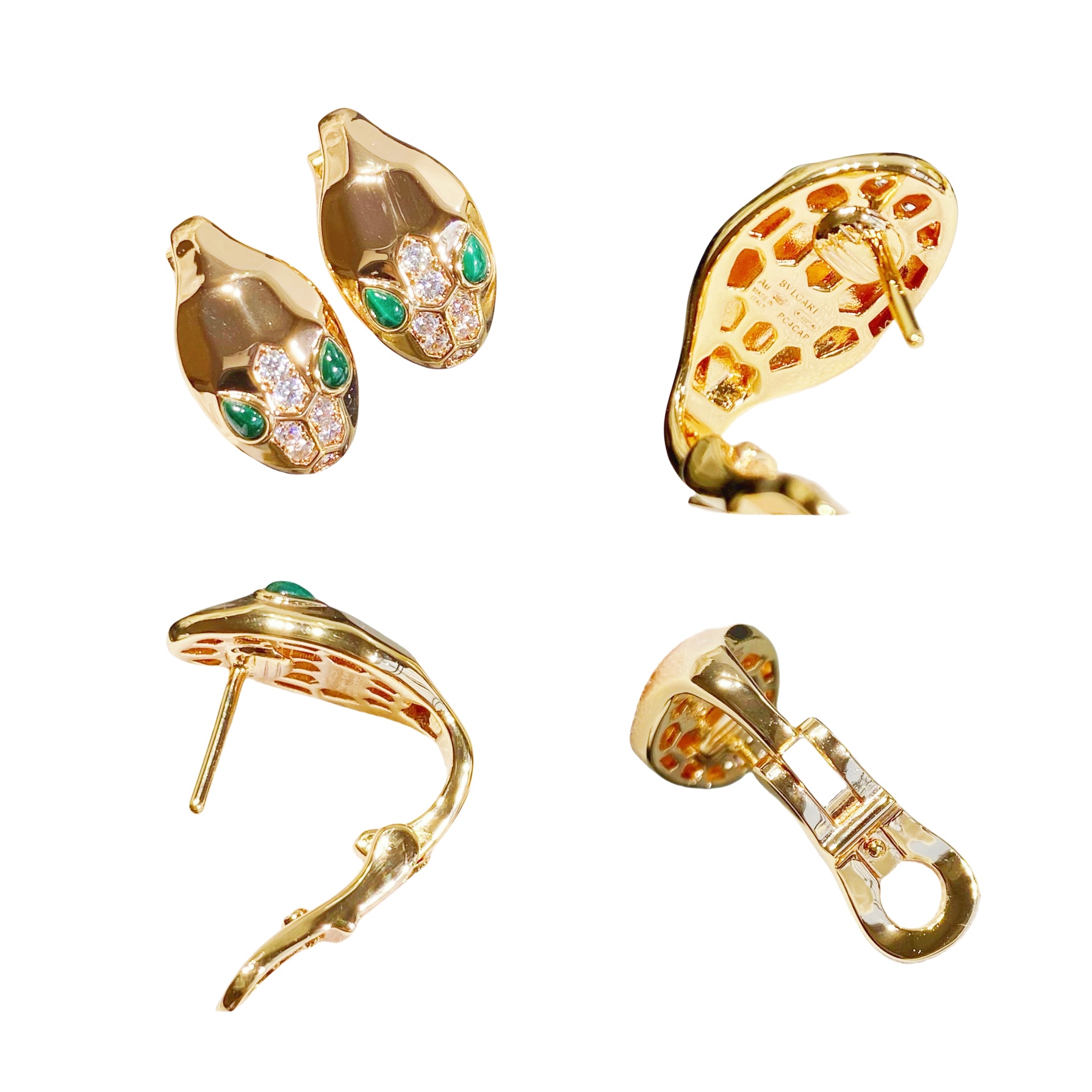 BGEV002 18K Gold Serpenti seduttori earring clip - ccjewelryacc