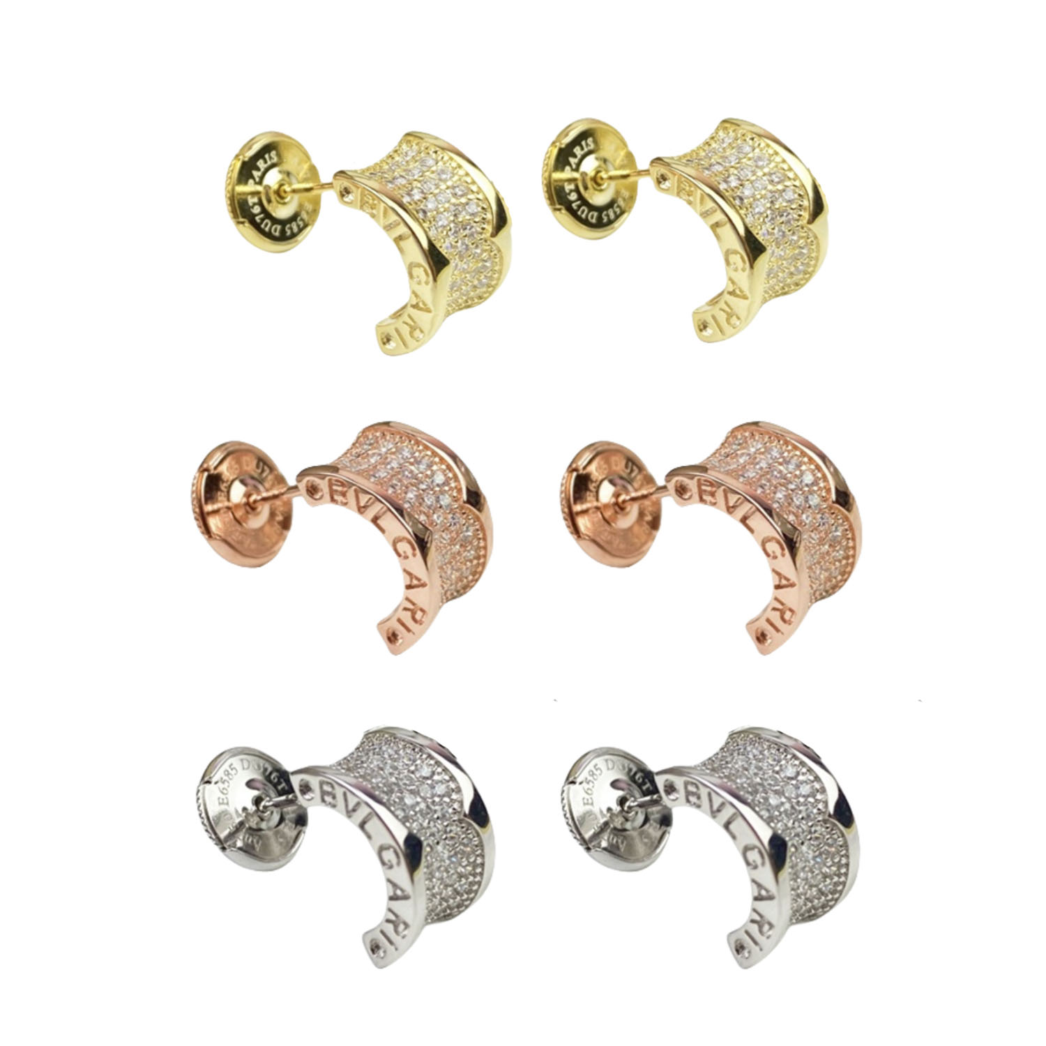 BGE009 Full diamond B.ZERO1 earring - ccjewelryacc