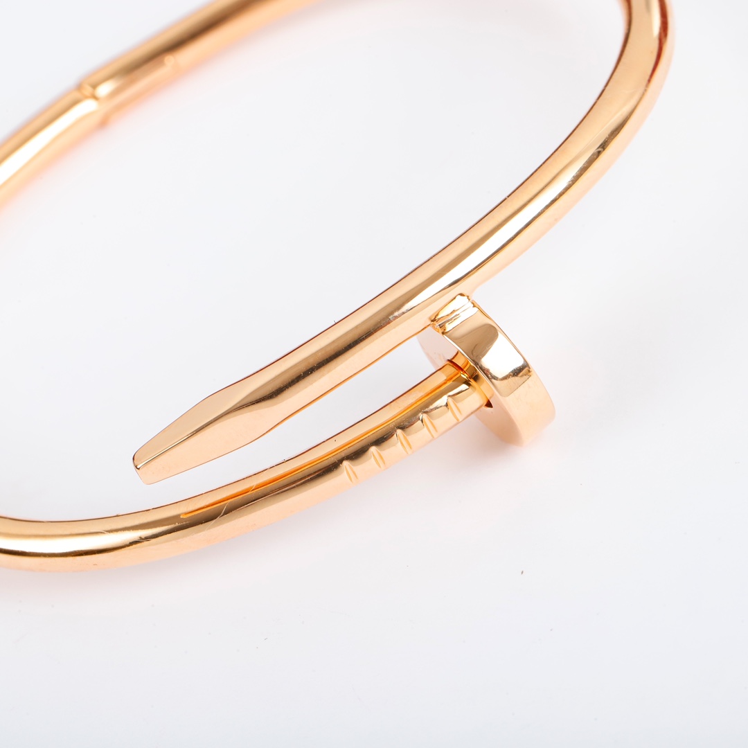 CTSV009 18K Gold Juste un Clou bracelet, classic model 3.5mm - ccjewelryacc