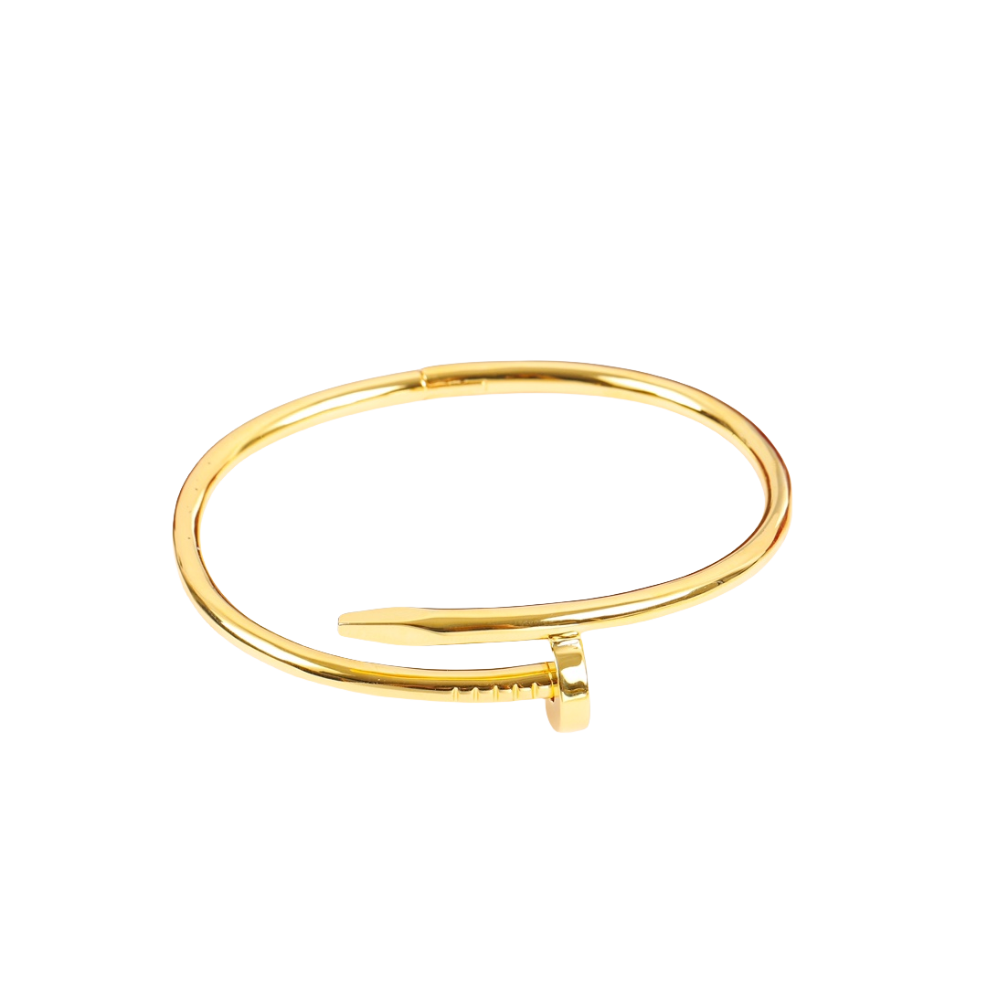CTSV009 18K Gold Juste un Clou bracelet, classic model 3.5mm - ccjewelryacc