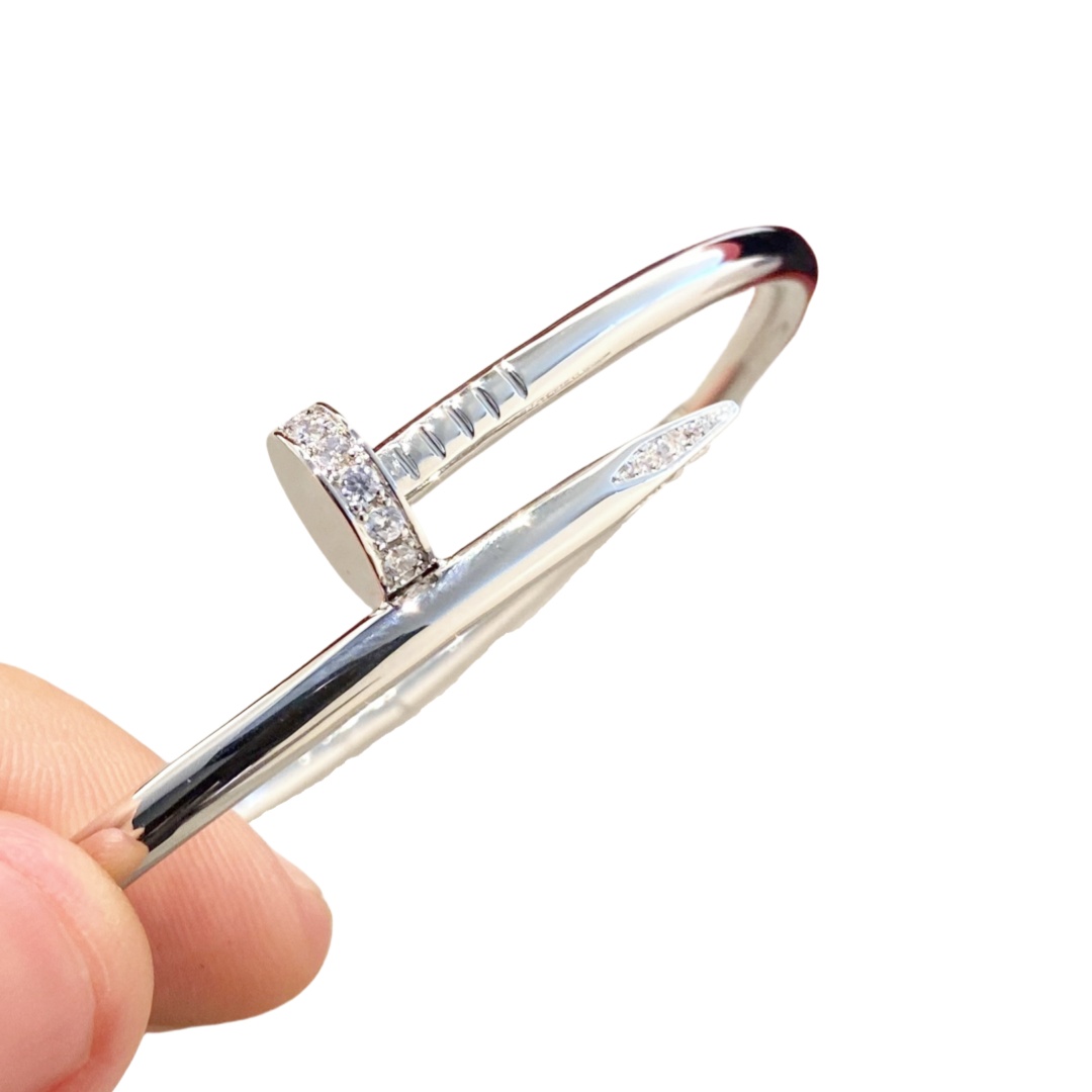 CTSV008 18K Gold Juste un Clou bracelet, classic model, diamonds 3.5mm - ccjewelryacc