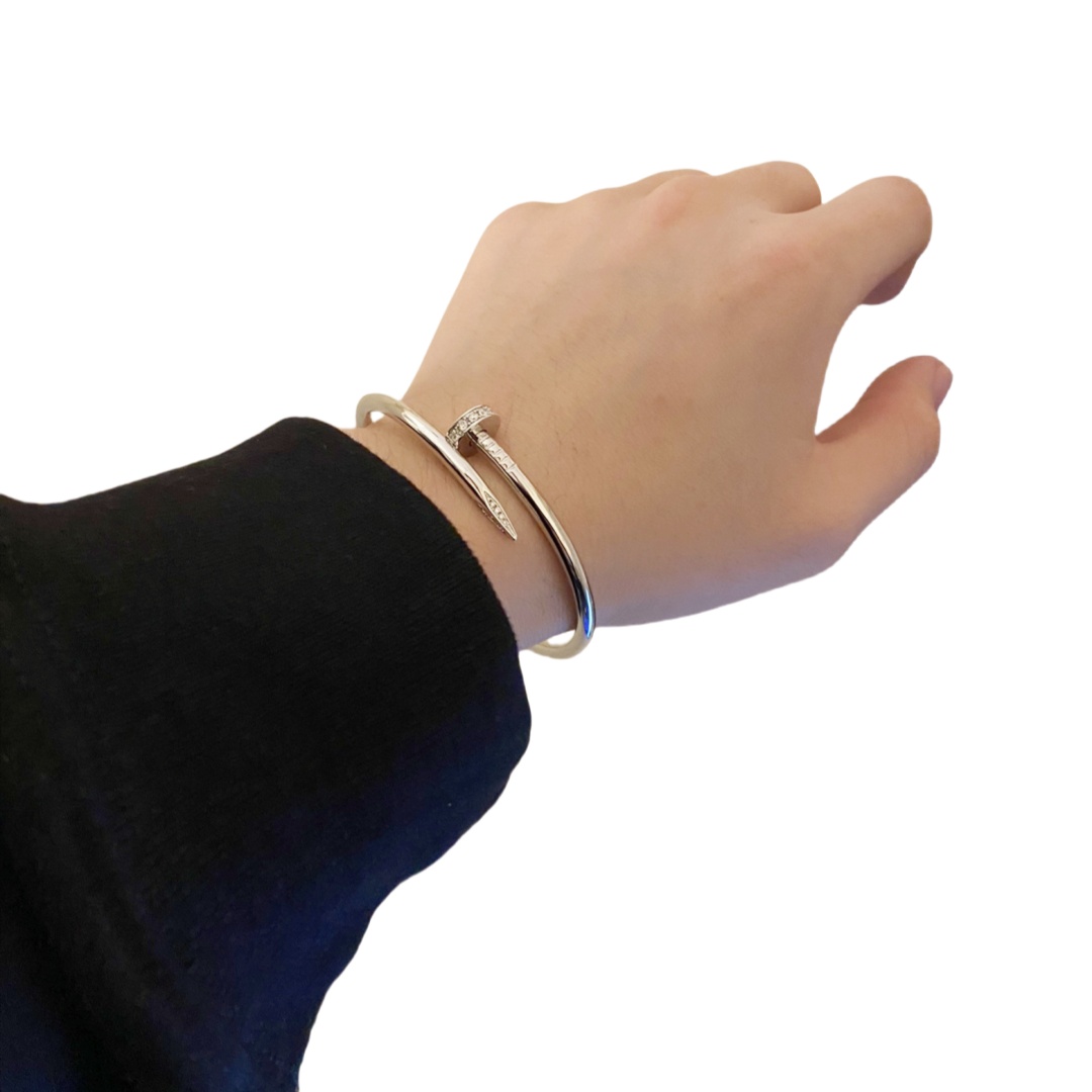 CTSV008 18K Gold Juste un Clou bracelet, classic model, diamonds 3.5mm - ccjewelryacc