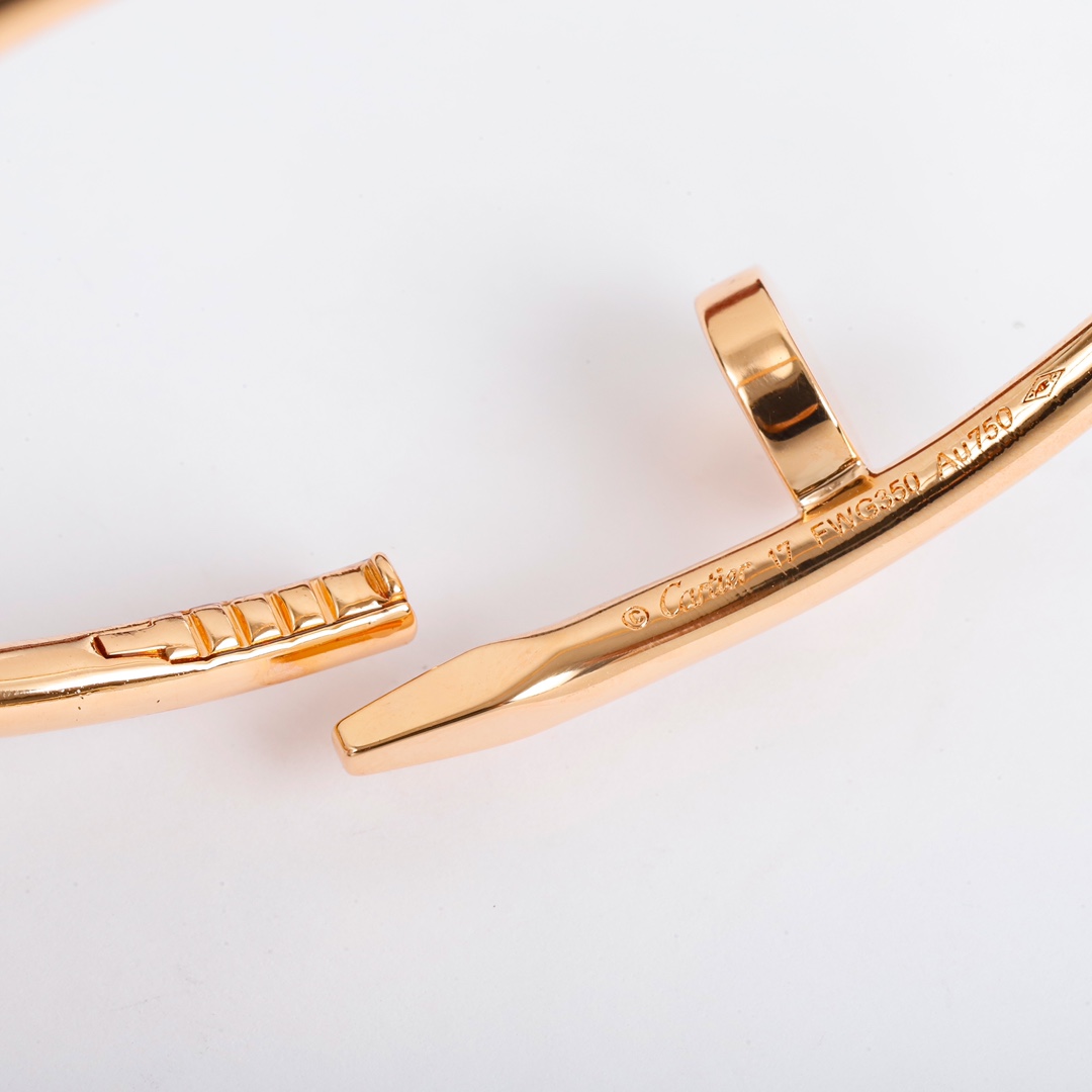 CTSV009 18K Gold Juste un Clou bracelet, classic model 3.5mm - ccjewelryacc