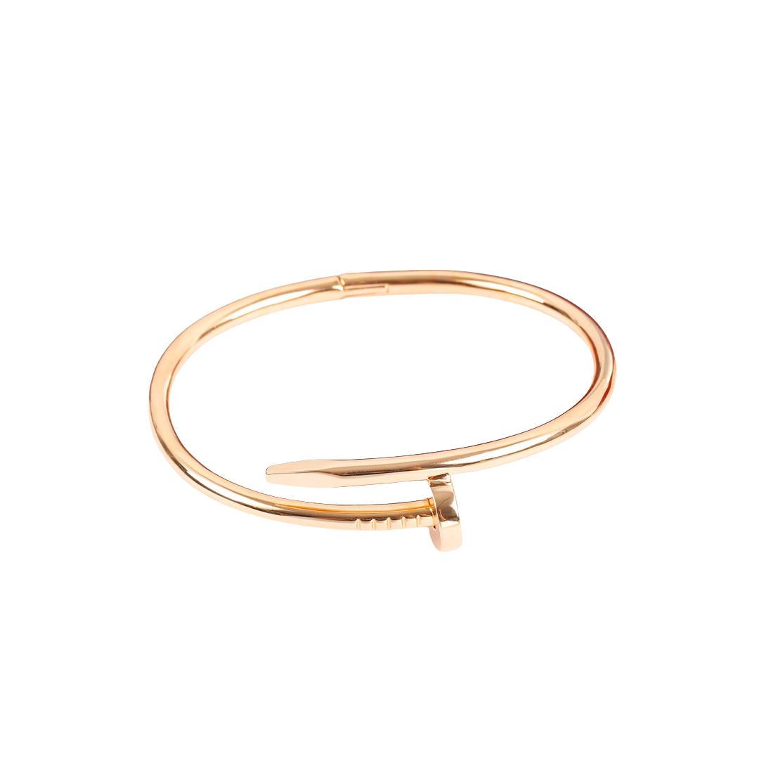 CTSV009 18K Gold Juste un Clou bracelet, classic model 3.5mm - ccjewelryacc