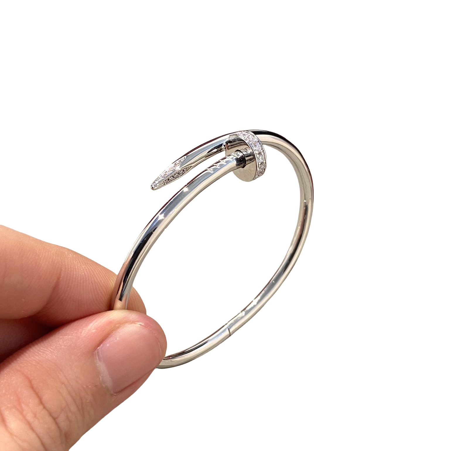 CTSV008 18K Gold Juste un Clou bracelet, classic model, diamonds 3.5mm - ccjewelryacc