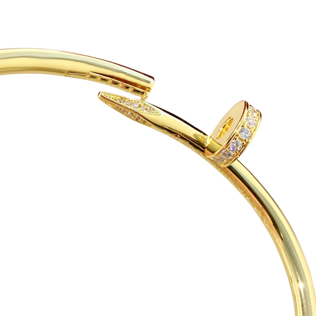 CTSV008 18K Gold Juste un Clou bracelet, classic model, diamonds 3.5mm - ccjewelryacc
