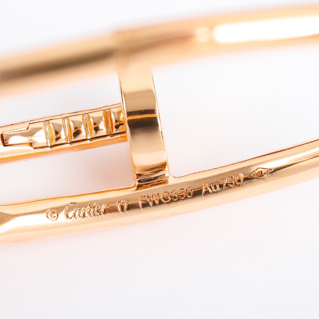 CTSV009 18K Gold Juste un Clou bracelet, classic model 3.5mm - ccjewelryacc