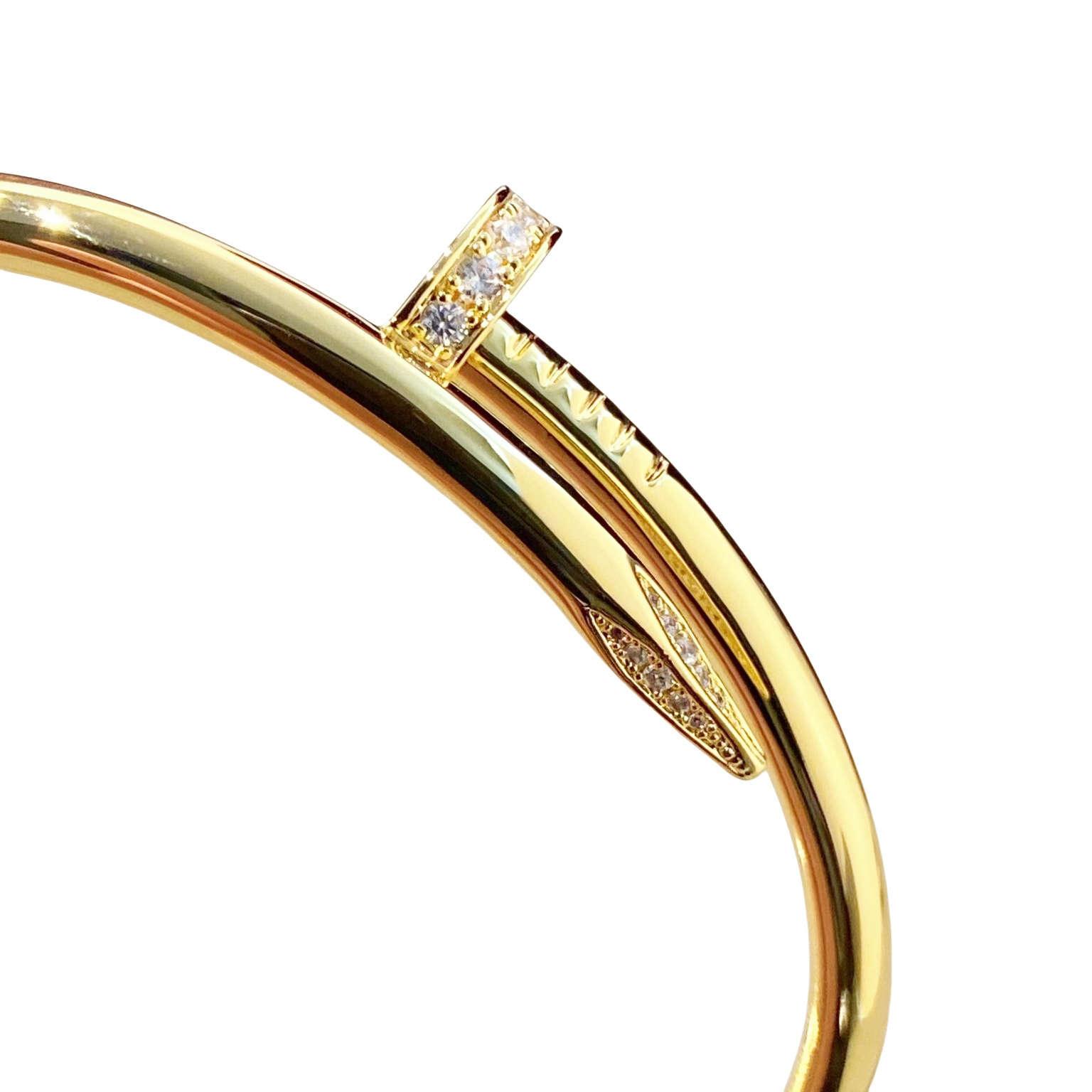 CTSV008 18K Gold Juste un Clou bracelet, classic model, diamonds 3.5mm - ccjewelryacc