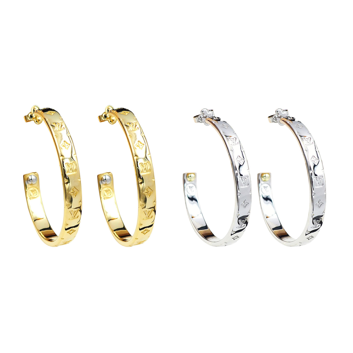 LVE130 LV Hoop earrings - ccjewelryacc