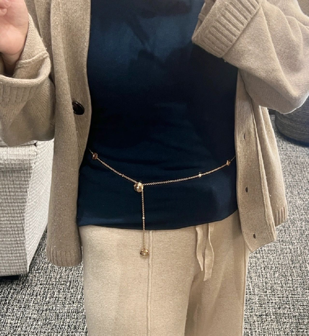 CCNV001 Extrait de camellia necklace 18k Rose Gold - ccjewelryacc