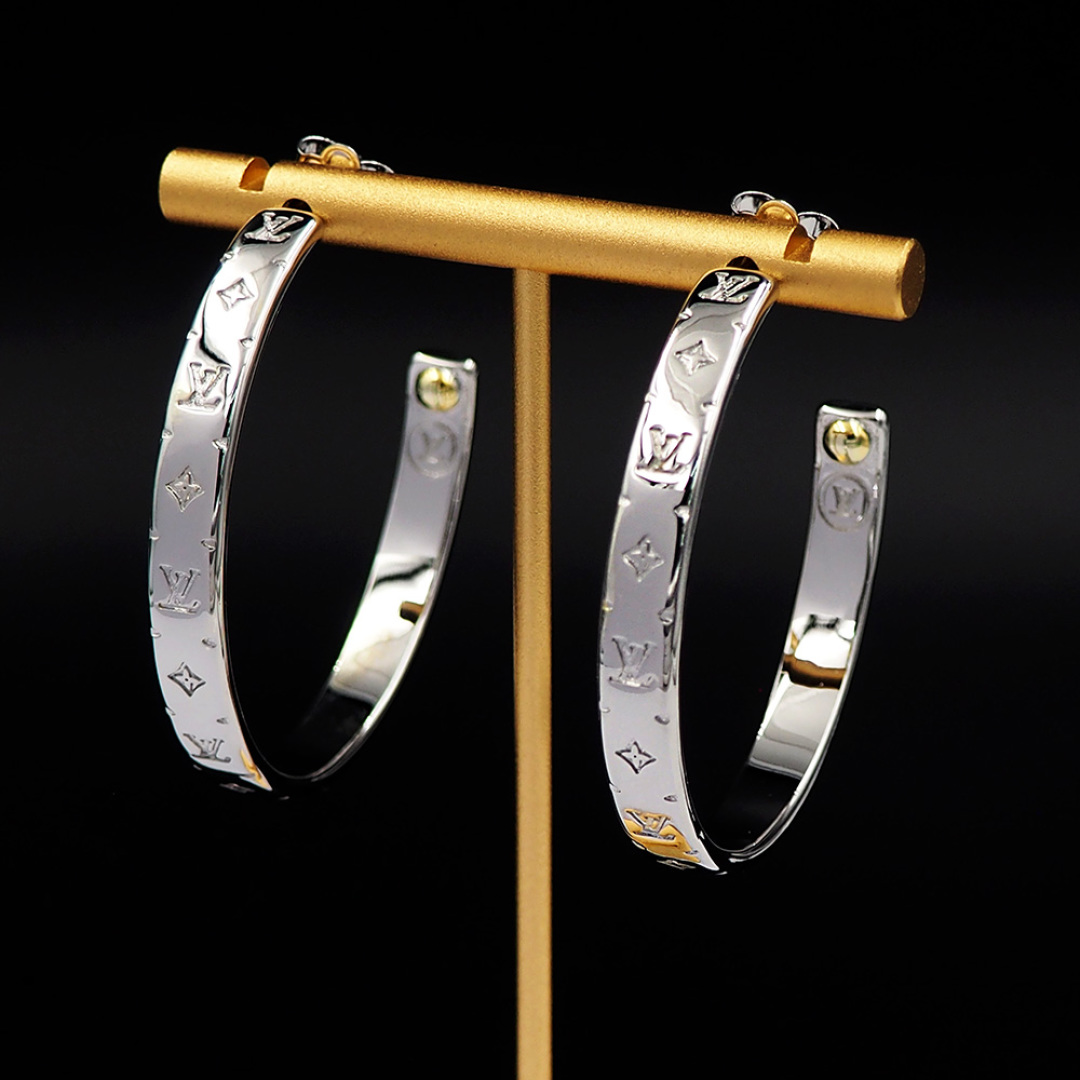 LVE130 LV Hoop earrings - ccjewelryacc