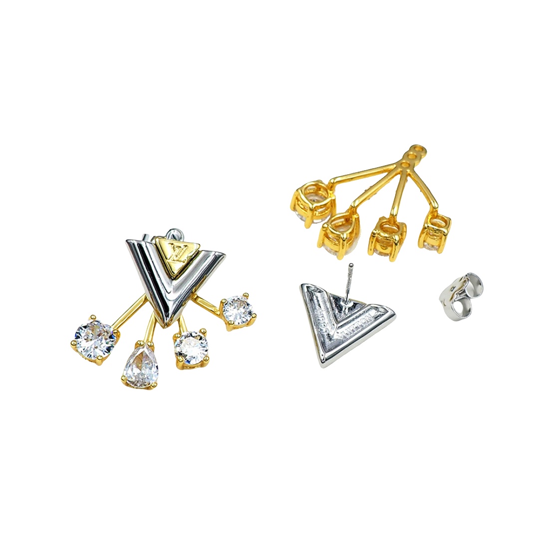 LVE129 V For Vuitton errings - ccjewelryacc