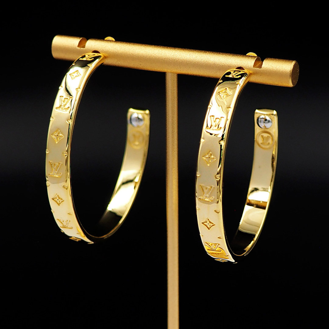 LVE130 LV Hoop earrings - ccjewelryacc