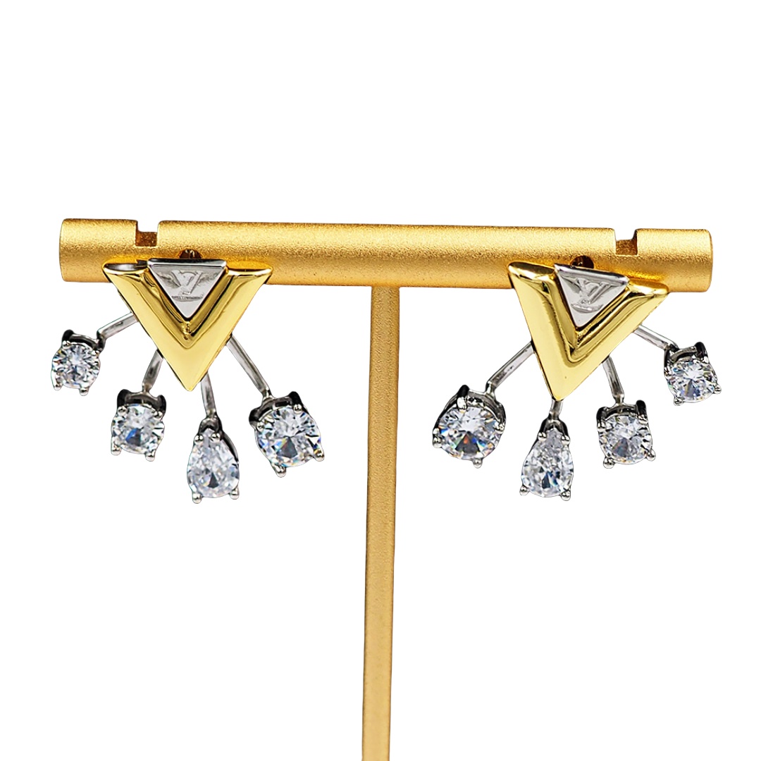LVE129 V For Vuitton errings - ccjewelryacc