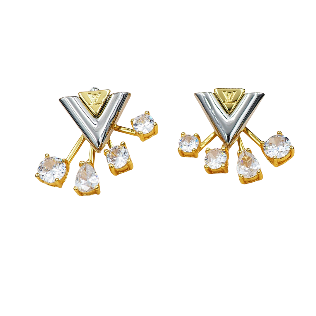 LVE129 V For Vuitton errings - ccjewelryacc