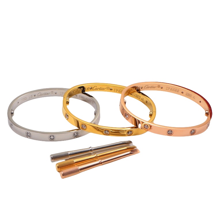 CTS039 LOVE BRACELET 10 Diamond 6MM - ccjewelryacc