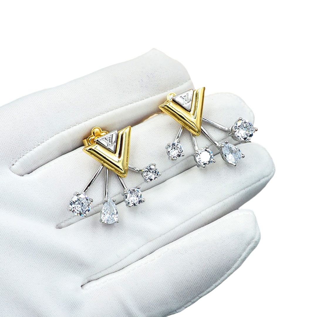 LVE129 V For Vuitton errings - ccjewelryacc