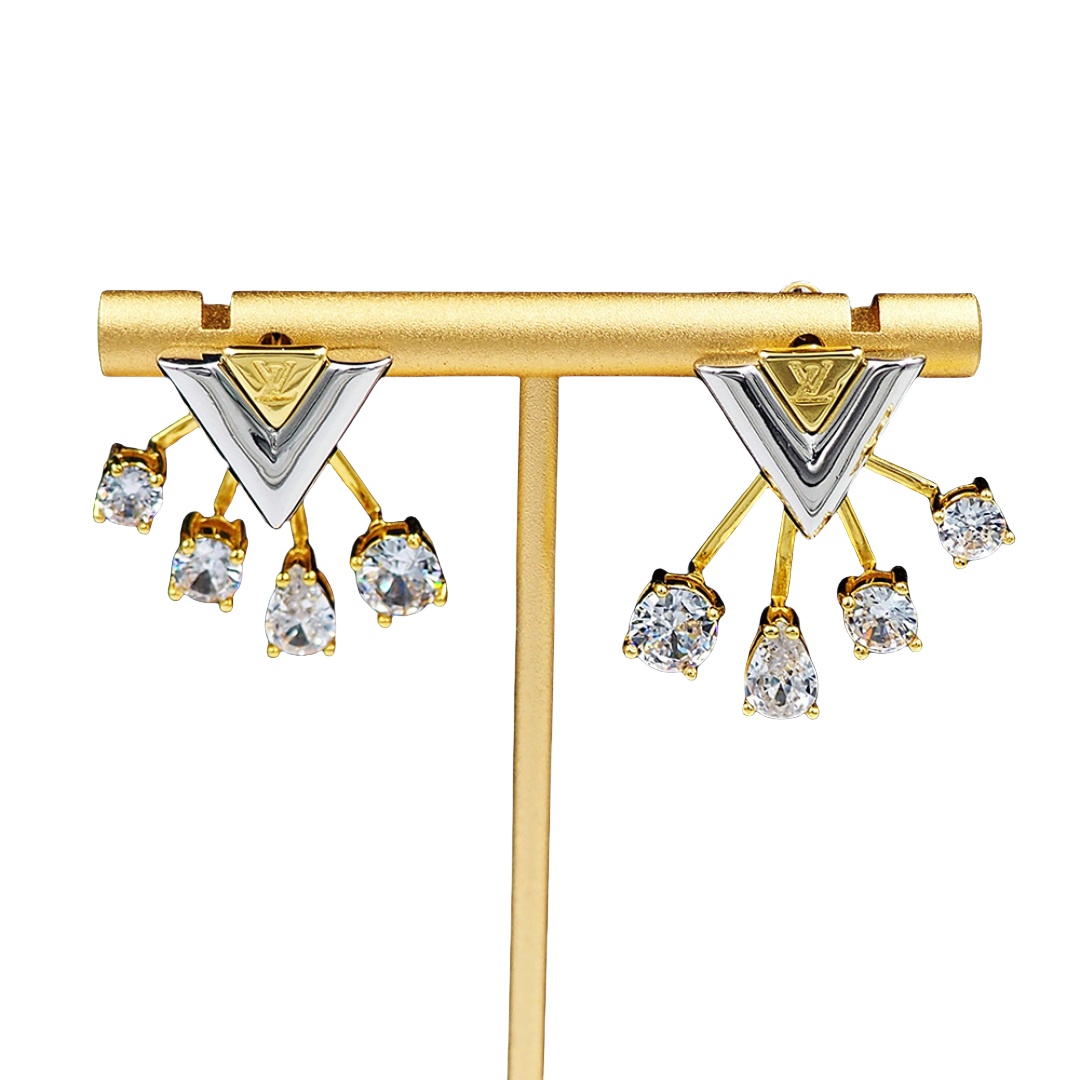 LVE129 V For Vuitton errings - ccjewelryacc