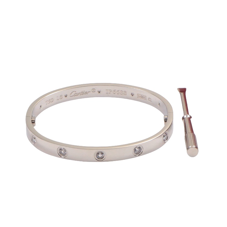CTS039 LOVE BRACELET 10 Diamond 6MM - ccjewelryacc