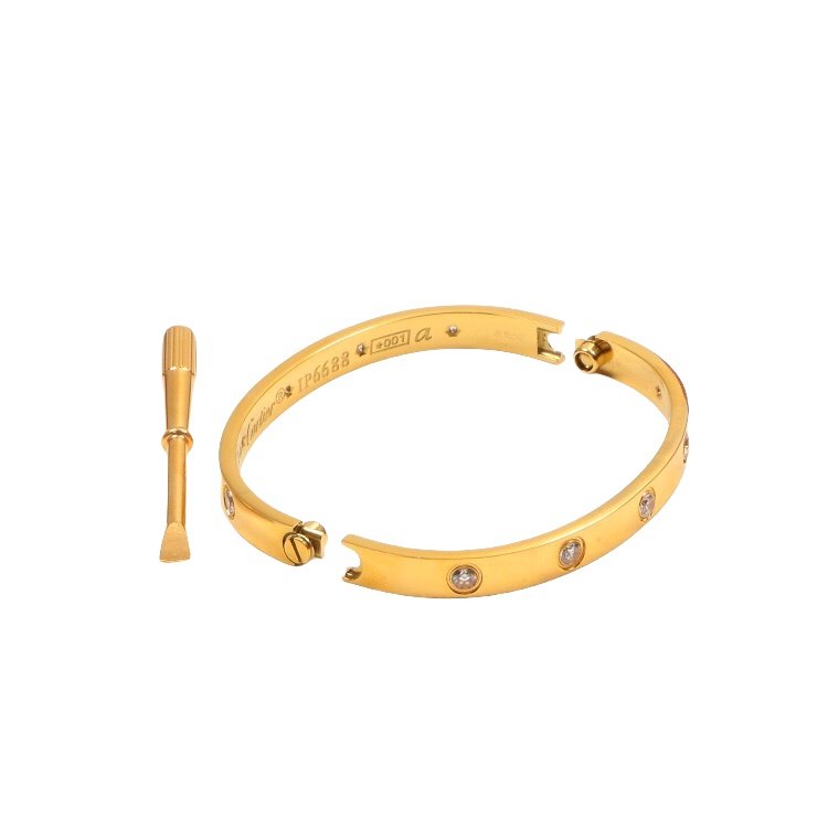 CTS039 LOVE BRACELET 10 Diamond 6MM - ccjewelryacc