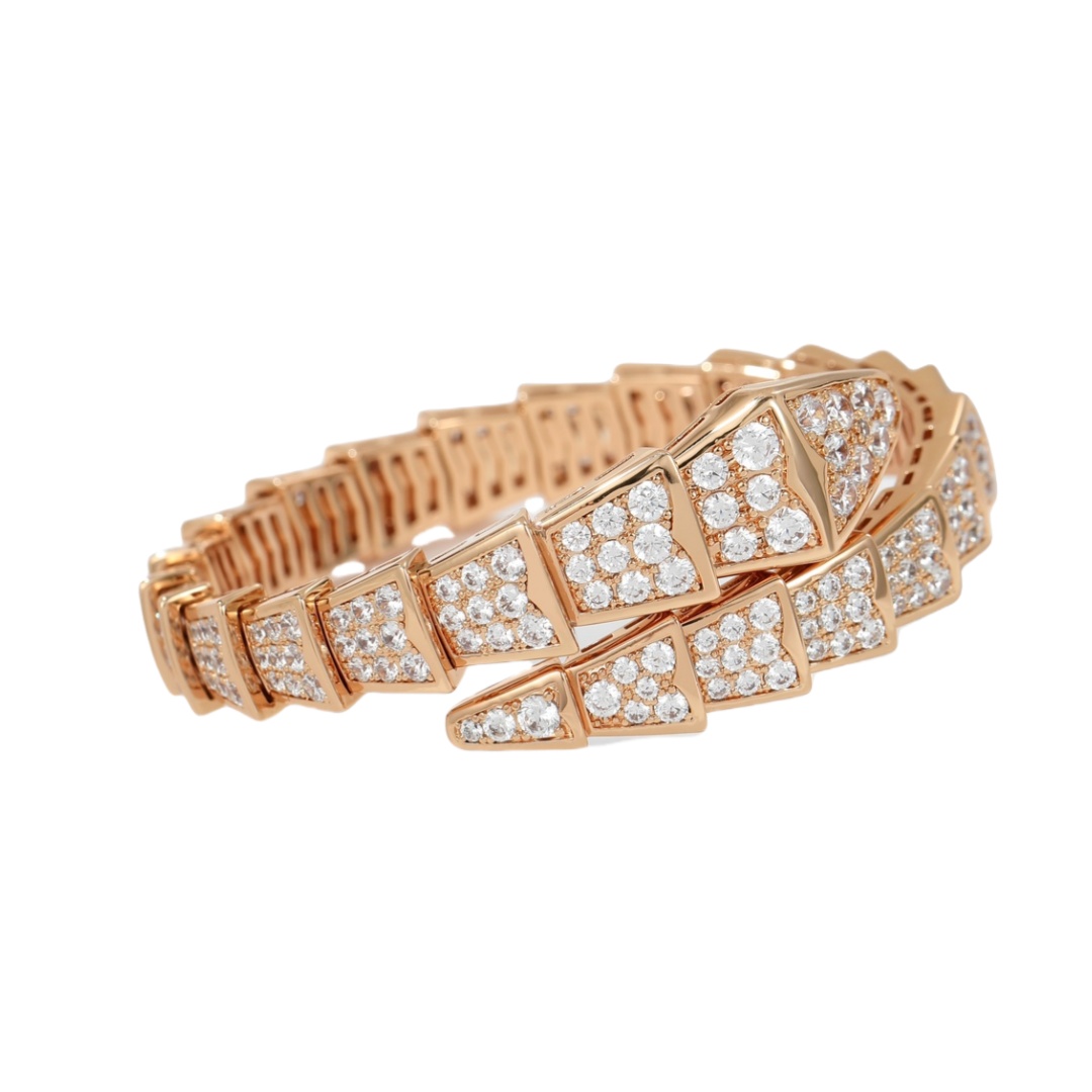 BGSV002 18K Gold Diamond Serpenti viper bracelet - ccjewelryacc