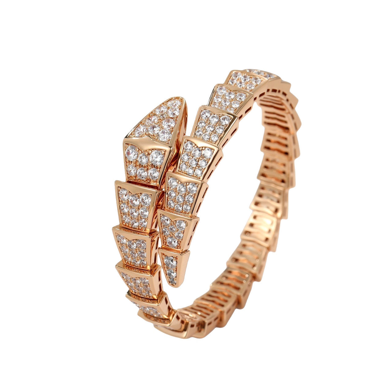 BGSV002 18K Gold Diamond Serpenti viper bracelet - ccjewelryacc