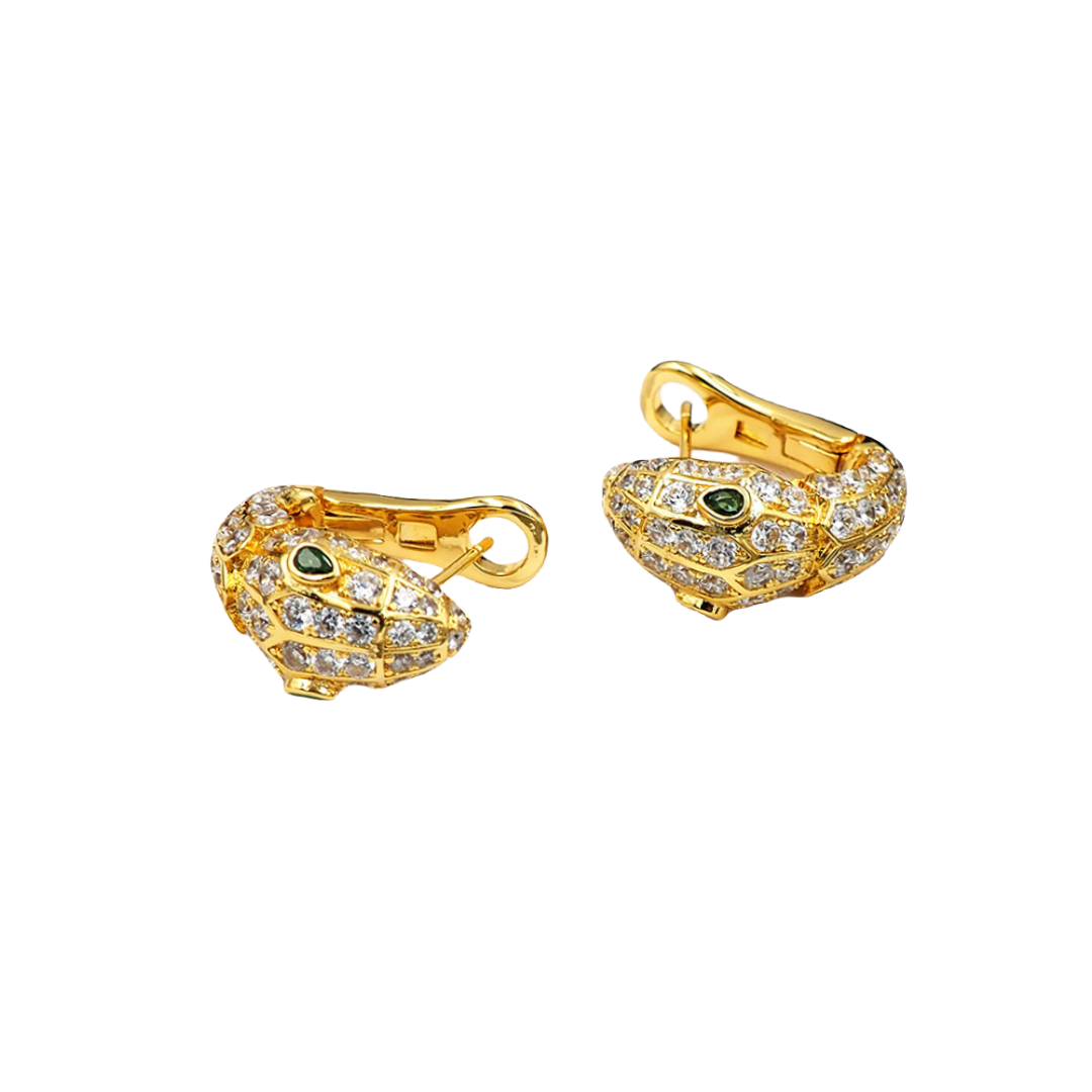 BGEV010 18k Gold diamond Serpenti seduttori earring clip - ccjewelryacc