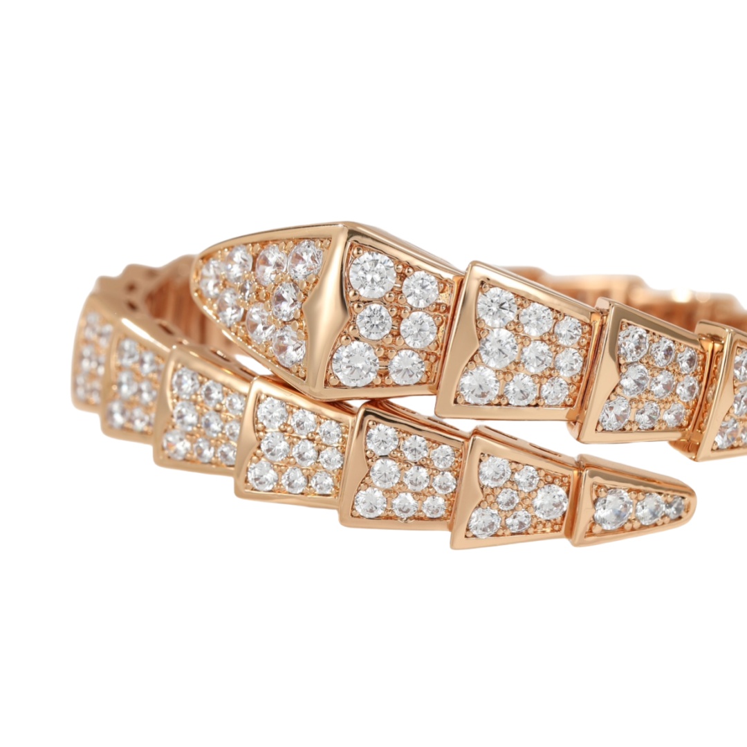 BGSV002 18K Gold Diamond Serpenti viper bracelet - ccjewelryacc