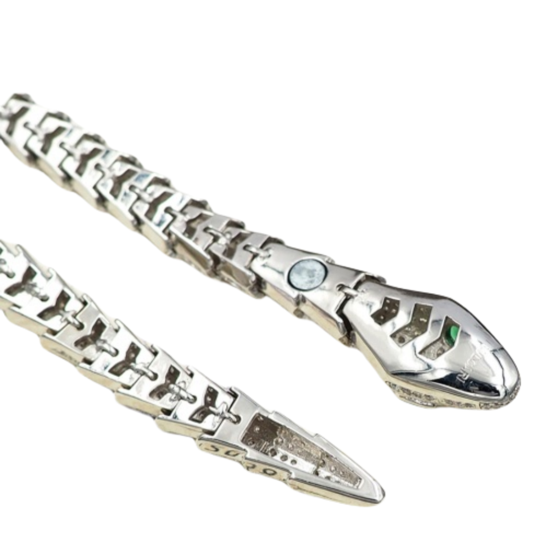 BGNV008  18K Gold Diamond Serpenti necklace - ccjewelryacc