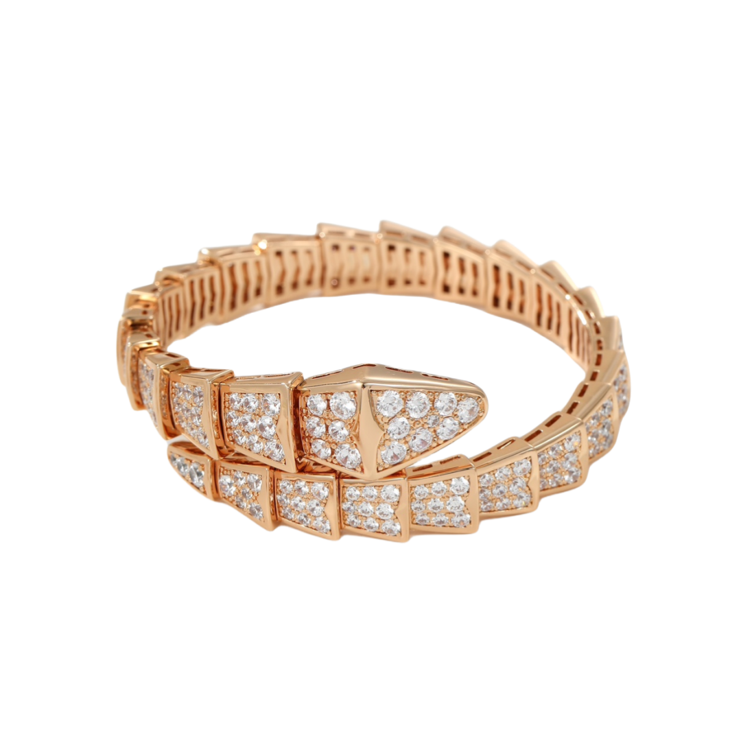 BGSV002 18K Gold Diamond Serpenti viper bracelet - ccjewelryacc