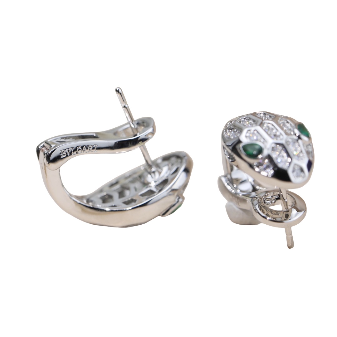 BGEV009 18k Gold diamond Serpenti seduttori earring clip - ccjewelryacc
