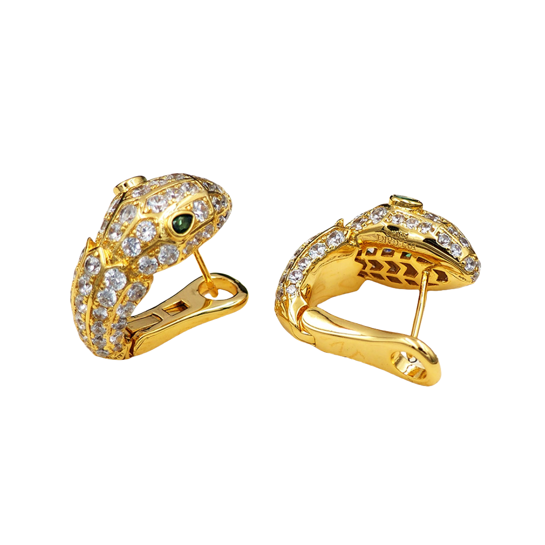 BGEV010 18k Gold diamond Serpenti seduttori earring clip - ccjewelryacc