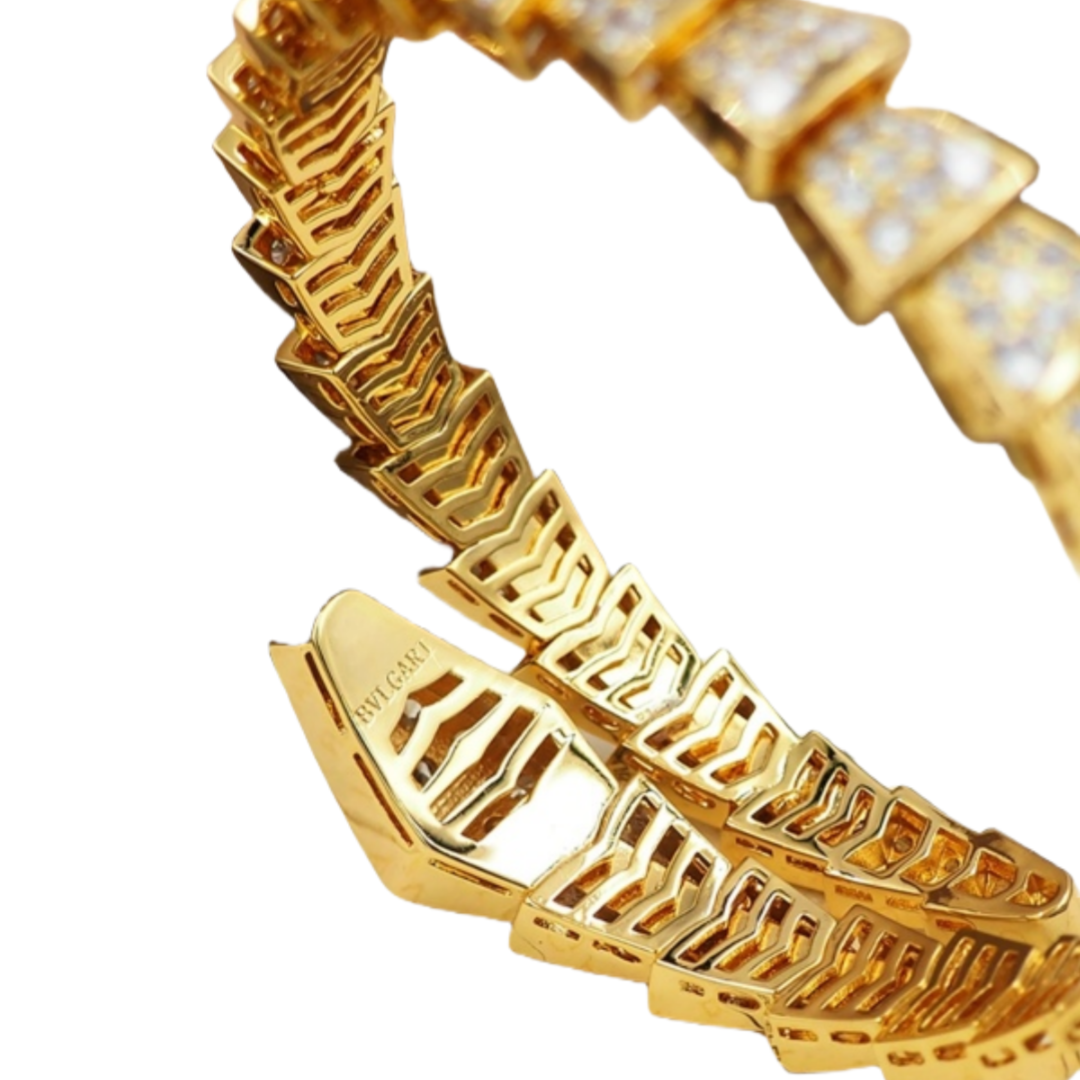 BGSV002 18K Gold Diamond Serpenti viper bracelet - ccjewelryacc